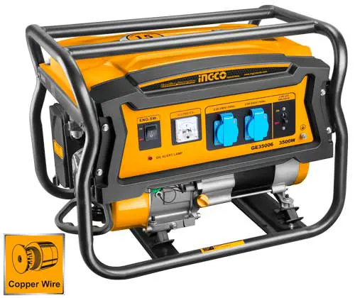 مولد كهرباء انكو، بالبنزين، 3.5 كيلو وات، أصفر ،GE35006