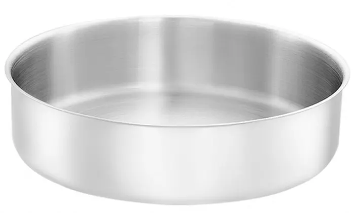 Zahran Round oven tray , stainless, size 26 cm, silver