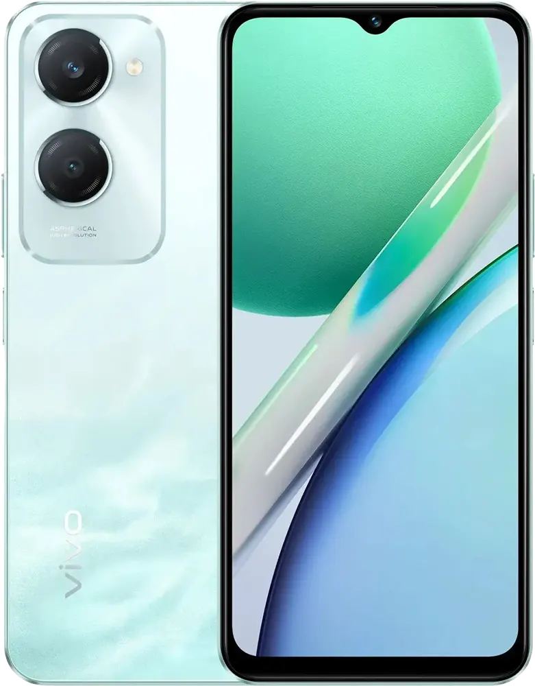 موبايل فيفو Y18 ثنائي الشريحة، ذاكرة 128 جيجابايت، رامات 4 جيجابايت، شبكة الجيل الرابع إل تي إي، أزرق مموج