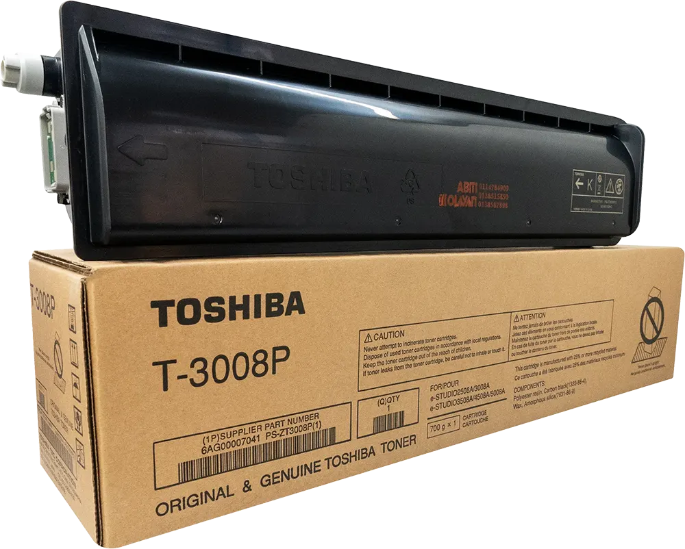 Toshiba Mono Laser Toner Cartridge, 36,000 Pages, Black, T-3008P