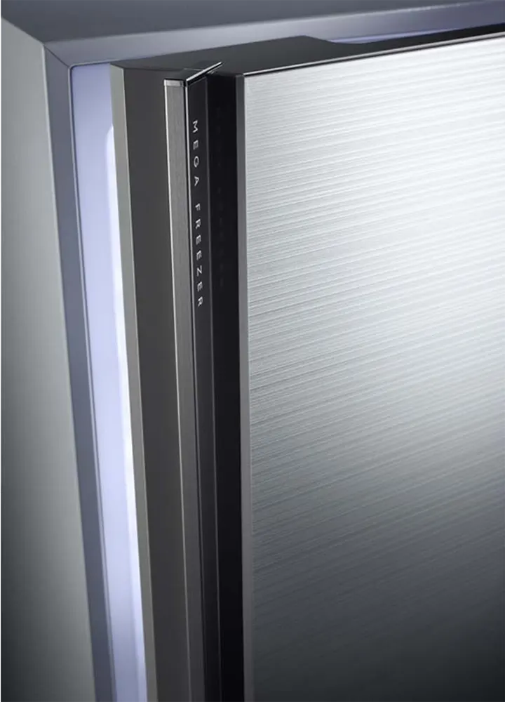 Sharp Refrigerator, No Frost, 538 Liters, 2 Doors, Inverter, Digital, Plasma, Silver Glass, SJ-GV69G-SL