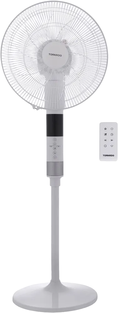 Tornado Stand Fan, 16 Inch, Remote Control, White, EFS-360-903GW