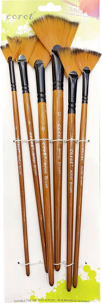 طقم فرش رسم كوروت، 6 قطع، رأس كستنائي، HB0036