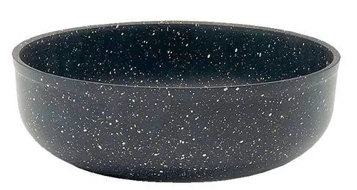 صينية فرن جرانيت مدورة من سافلون، مقاس 28،رصاصي