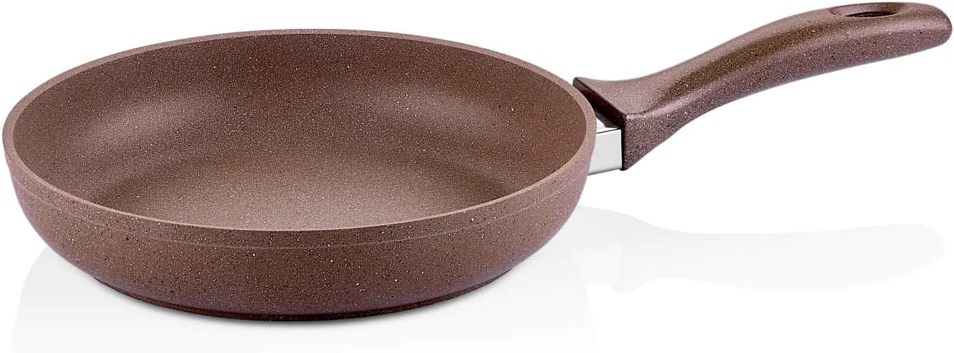 Saflon granite frying pan, size 26, brown