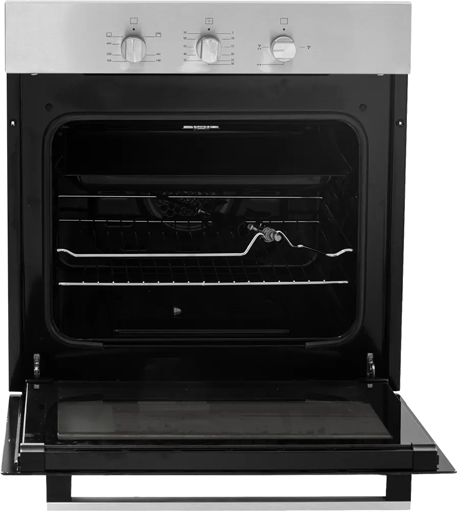 Ignis Built-in Oven, 60cm, Gas, 65L, Gas Grill, Fan, Black*Silver, FGK60GGFX