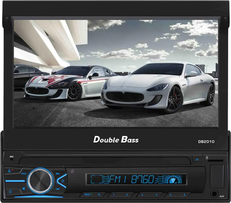 Double Bass Car DVD Player, Display 7 Inch, USB, Bluetooth, Black, DB-2010 Pro
