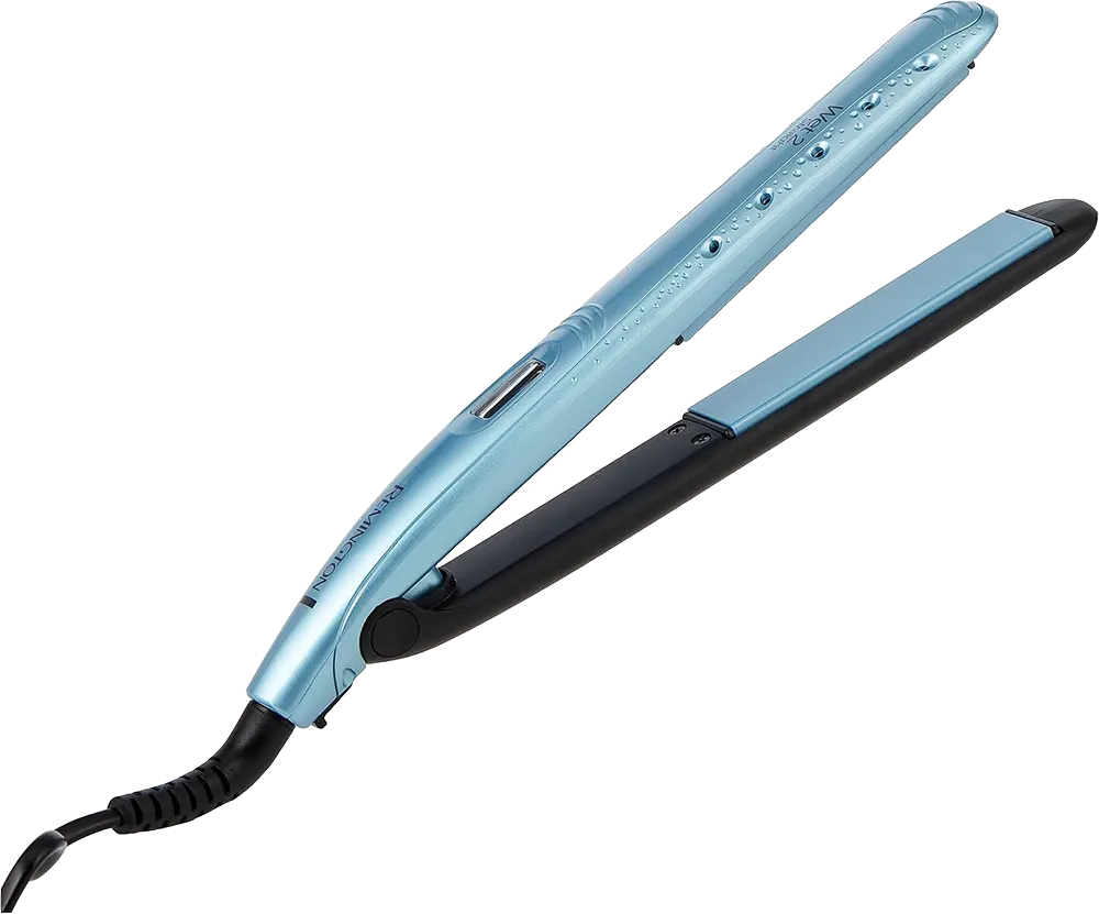 Remington Wet 2 Straight Hair Straightener, Ceramic Plates, Digital Display, 230 Degrees ,Blue, S7300