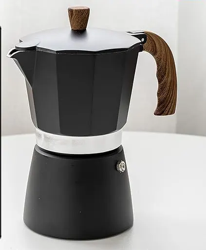 ماكينة تحضير قهوة الاسبريسو، أسود،3 كوب