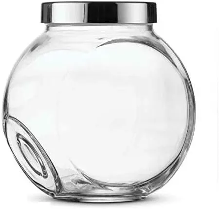 IKEA clear glass spice jar with lid, 480 ml