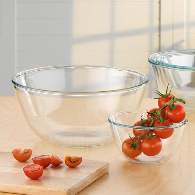 Simax Pyrex round bowl, 3.5 litres, transparent