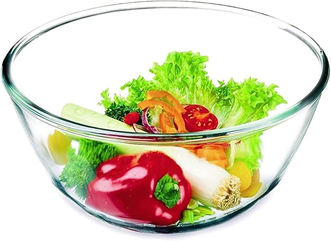 Simax Pyrex round bowl , 2.5 litres, transparent