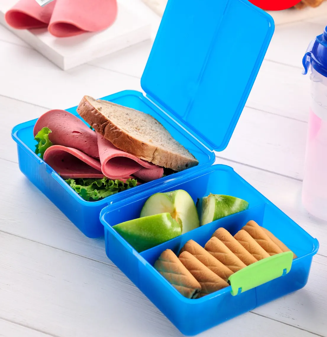 لانش بوكس ميكس مد ستار بلاستيك، 1400 مل، أزرق