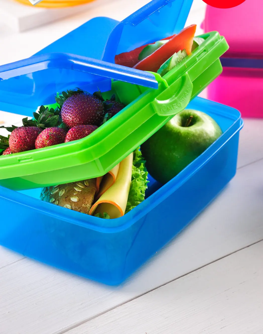 Medstar Plastic Lunch Box Split, 1500 ml, Blue