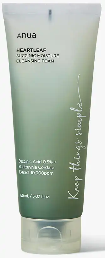 Anua Heartleaf Succinic Moisture Cleansing Foam 150 ml