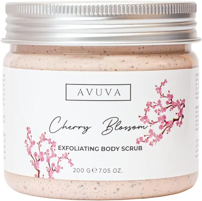Avuva Cherry Blossom Body Scrub, 200g.