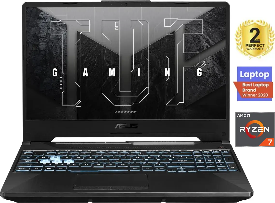 Asus TUF A15 FA506NCR-HN007W Gaming Laptop, AMD Ryzen™ 7- 7435HS, 8GB RAM, 512GB SSD Hard Disk , NVIDIA® GeForce RTX 3050 4GB GDDR6 Graphics Card, 15.6 Inch FHD Display , Windows 11, Graphite Black