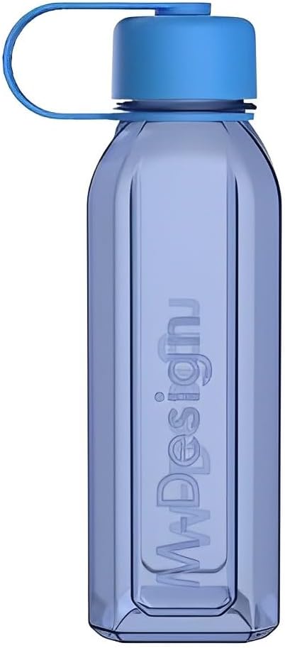 M-Design Water Bottle, Plastic, 650 ml, Blue, 75073