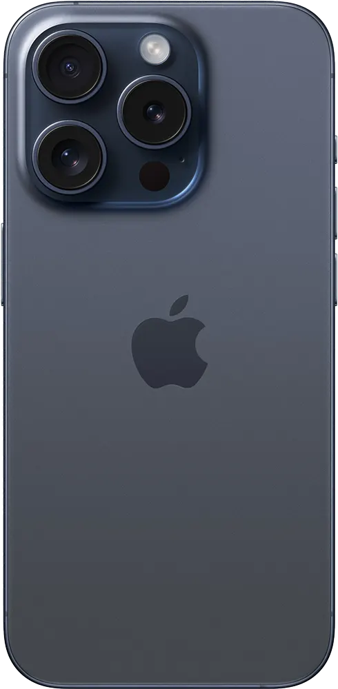 iPhone 15 Pro Single SIM Mobile, 128GB Internal Memory, 8GB RAM, 5G Network, Blue Titanium