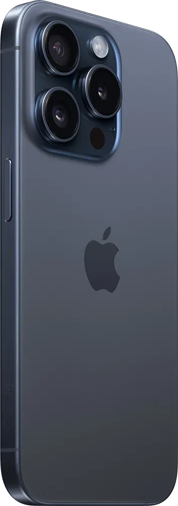 iPhone 15 Pro Single SIM Mobile, 128GB Internal Memory, 8GB RAM, 5G Network, Blue Titanium