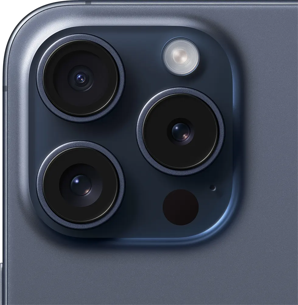 iPhone 15 Pro Single SIM Mobile, 128GB Internal Memory, 8GB RAM, 5G Network, Blue Titanium