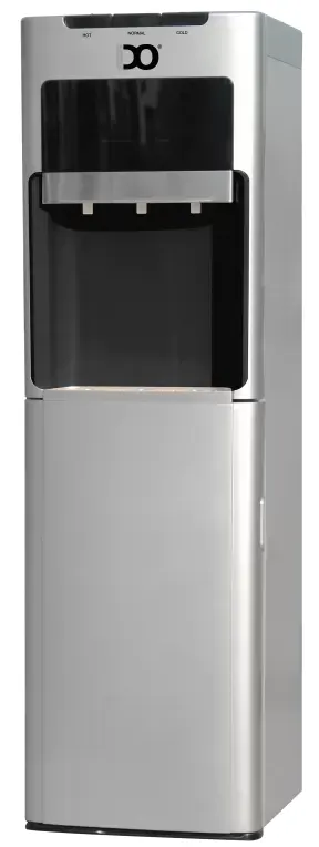 مبرد مياه اي دو،3 حنفية ( بارد + ساخن + فاتر)، ديجيتال، تحميل سفلي،سيلفر× أسود، WD301BL-SV