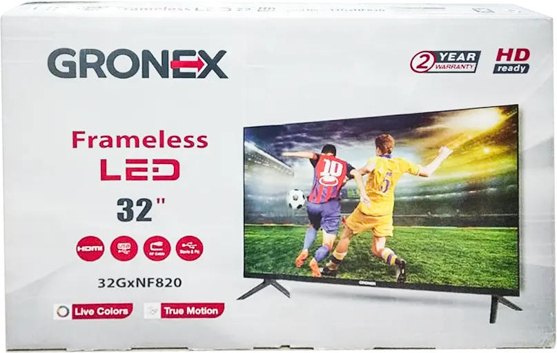 شاشة جرونكس بدون اطار 32 بوصة، ، LED، دقة HD، 3220200