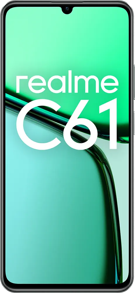 Realme C61 Dual SIM, 128GB Memory, 4GB RAM, 4G LTE, Dark Green