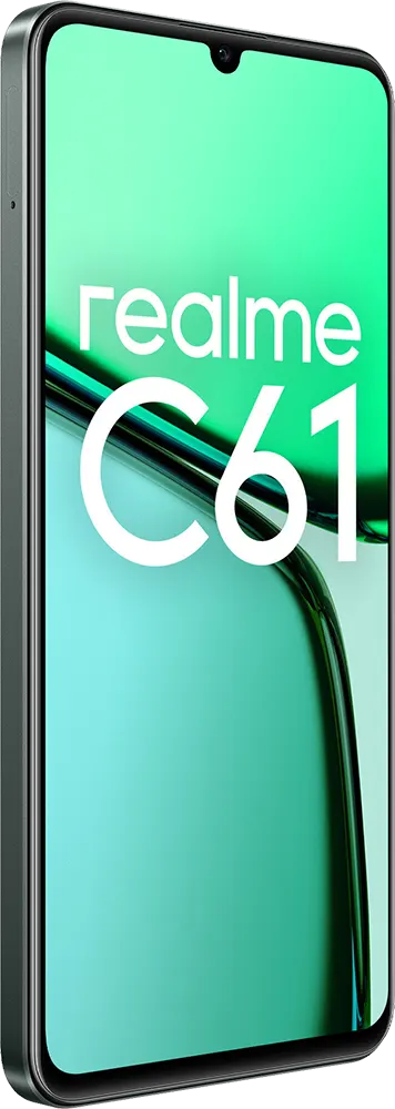 Realme C61 Dual SIM, 128GB Memory, 4GB RAM, 4G LTE, Dark Green