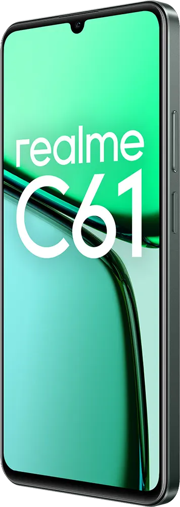 Realme C61 Dual SIM, 128GB Memory, 4GB RAM, 4G LTE, Dark Green