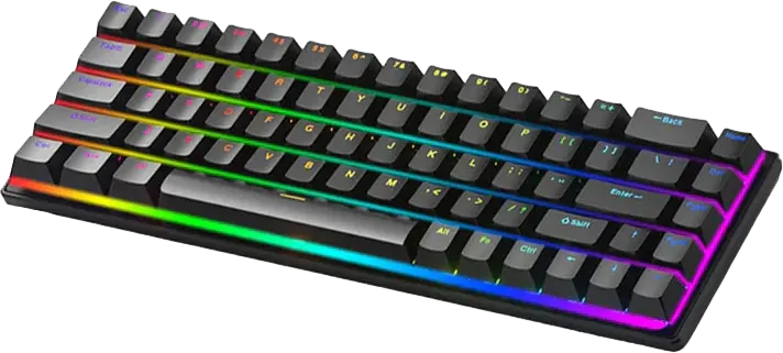 USB Mechanical Keyboard Wired Forev, USB -Type C, Black-White, FV-Q68