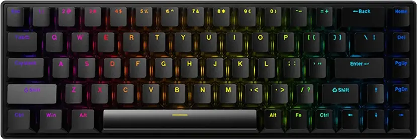 USB Mechanical Keyboard Wired Forev, USB -Type C, Black-White, FV-Q68