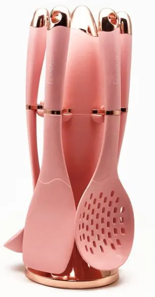 AlAndalos Silicone Holder Serving Set, 6 Pieces, Rose A01