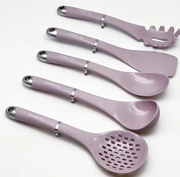 AlAndalos Silicone Holder Serving Set, 6 Pieces, Purple A01