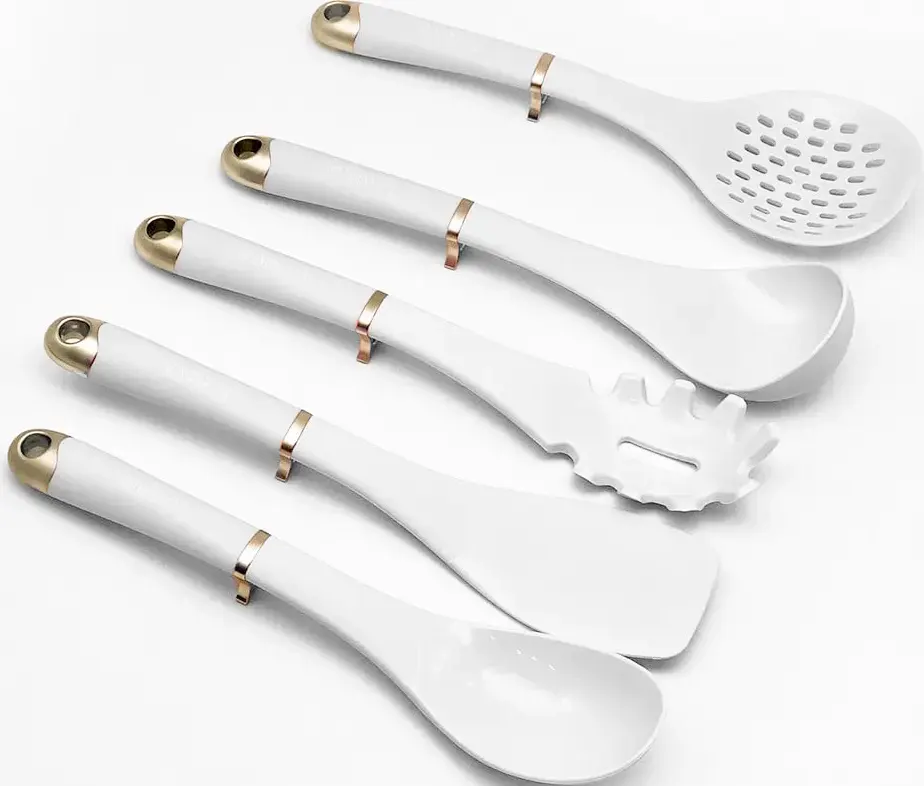 AlAndalos Silicone Holder Serving Set, 6 Pieces, White A01