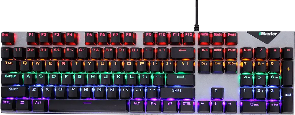 Mechanical Keyboard Wired Forev Pro Gaming, USB , RGB Light, Black*Grey , FV-Q302