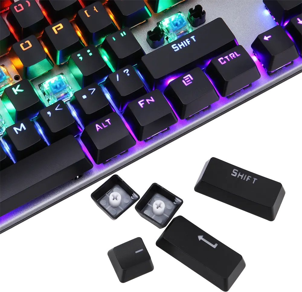 Mechanical Keyboard Wired Forev Pro Gaming, USB , RGB Light, Black , FV-Q302