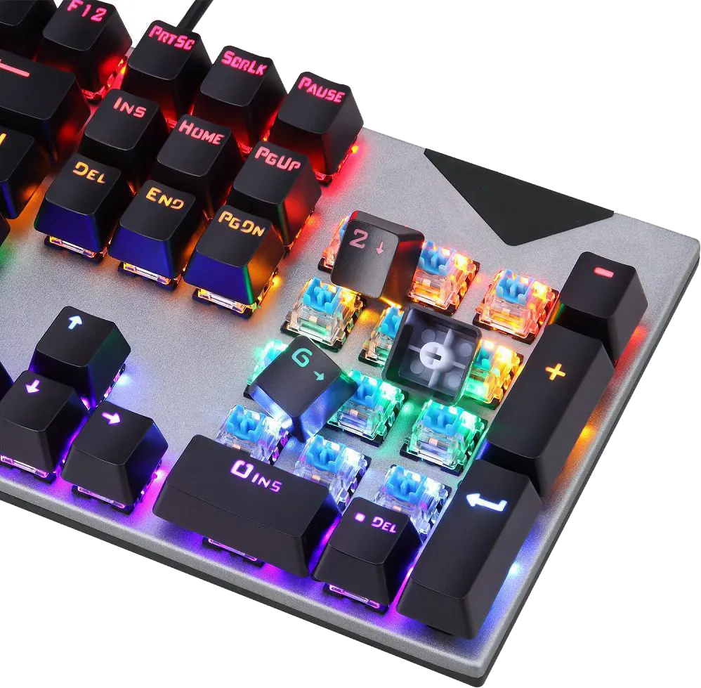 Mechanical Keyboard Wired Forev Pro Gaming, USB , RGB Light, Black , FV-Q302