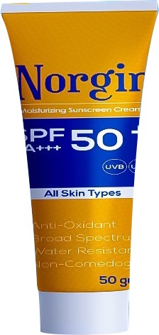 NORGIN Sun Screen Cream SPF 50+, 50g