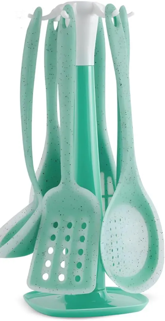 طقم توزيع بالحامل سيليكون الاندلس، 7 قطع ،أخضر 2016