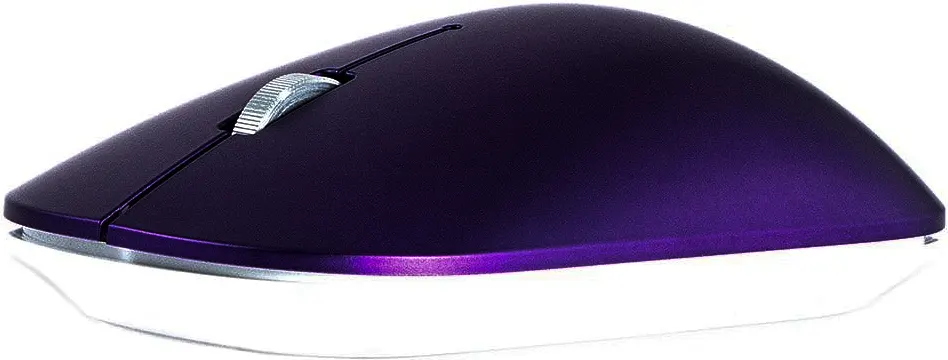 2B Wireless Mouse, 2.4 GHz, 4000 dpi, Silver-Purple, MO878