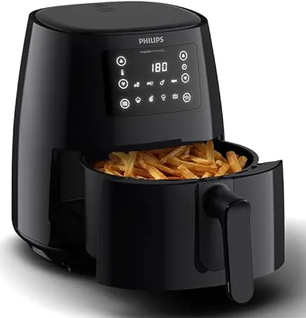 Philips Air Fryer, 1550 Watt, Digital, 4.1 Liter, Black, HD9243-90 (With Raya Warranty)