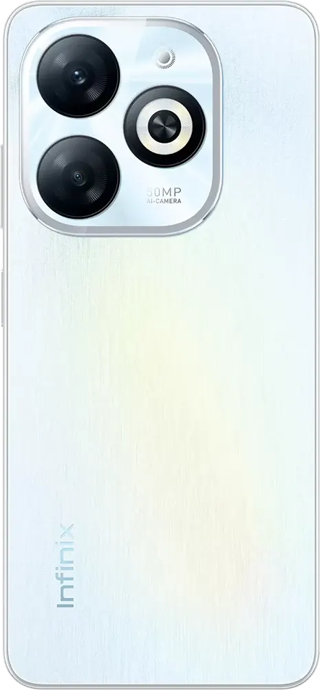 Infinix Smart 8 Dual SIM Mobile , 64GB Memory, 4GB RAM, 4G LTE, Galaxy White