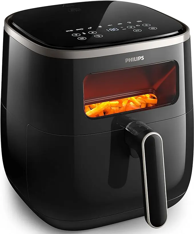 Philips Air Fryer, 1700 Watt, 5.6 Liter, Digital, Black, HD9257-80 (With Raya Warranty)