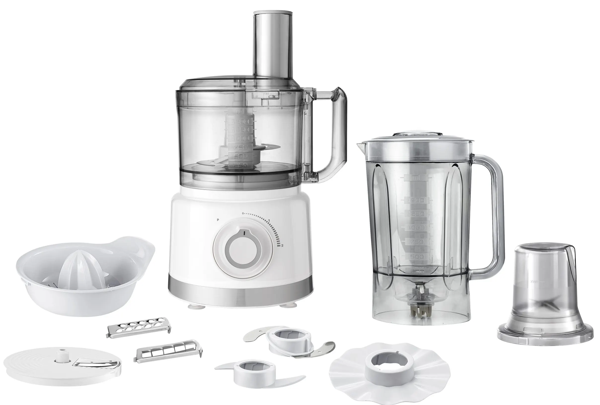 Smart Electric Food Processor, 1500 Watt, 42 Functions, Black-White, SFP419E