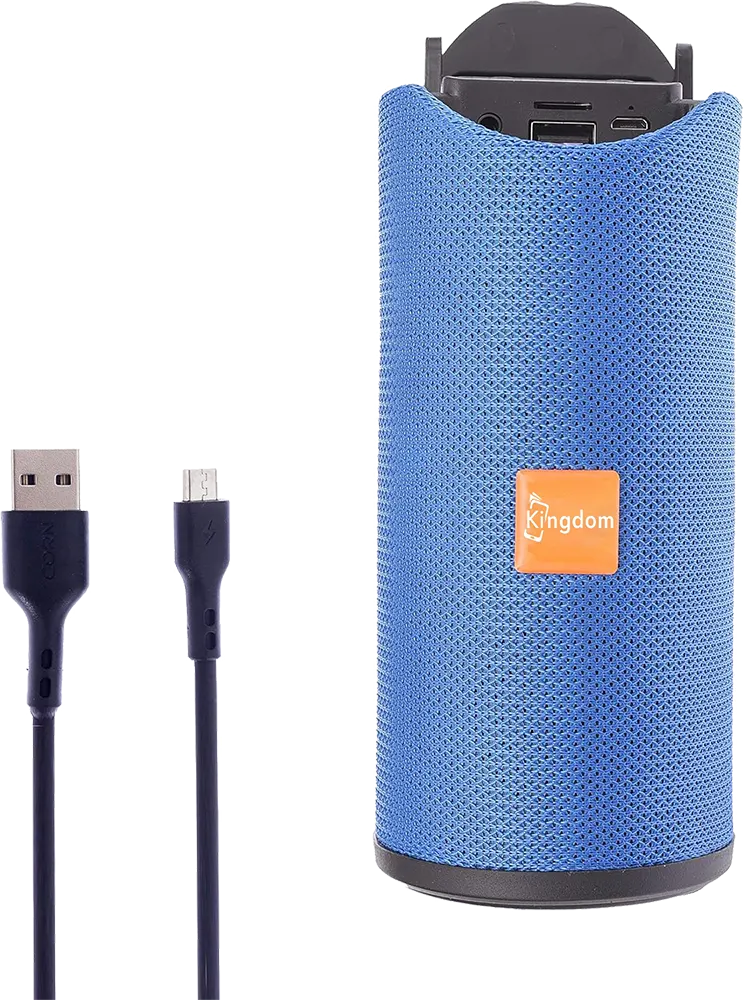 Portable Speaker Bluetooth Kingdom, USB, Rechargeable, Blue, KI-03