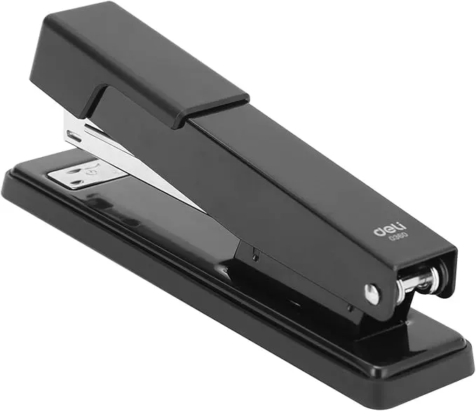 Deli Office Stapler, 25 Sheet Capacity, Black, 0360