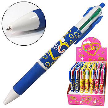 kwelt Disney ballpoint pen 4 colors 0.5 mm, Assorted Colors