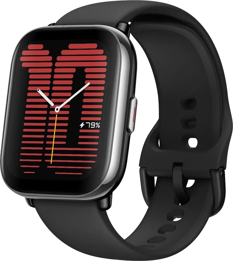 Amazfit Active Smart Watch, Bluetooth, 1.75" Touch Screen, Water Resistant, GPS, Black