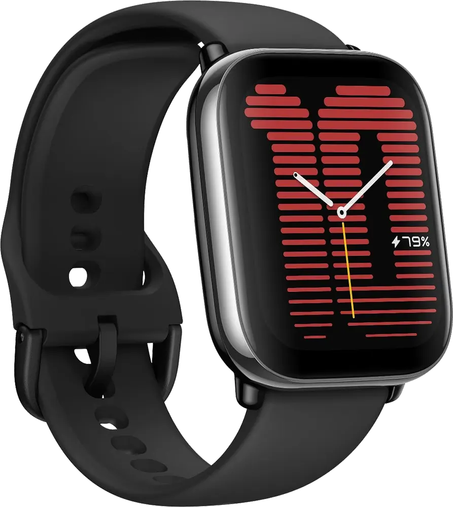 Amazfit Active Smart Watch, Bluetooth, 1.75" Touch Screen, Water Resistant, GPS, Black